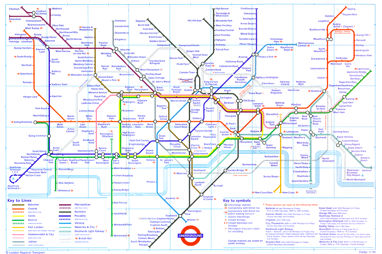 underground tube map feature